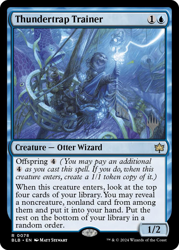 Thundertrap Trainer (Promo Pack) [Bloomburrow Promos] [Foil]