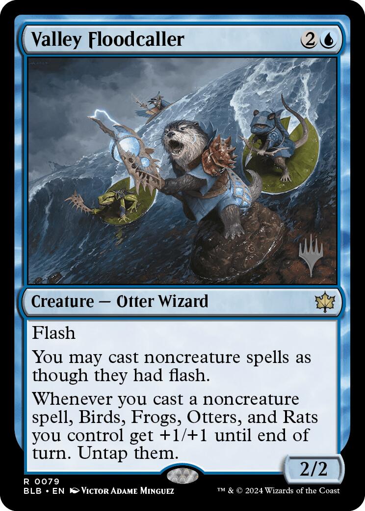 Valley Floodcaller (Promo Pack) [Bloomburrow Promos] [Foil]