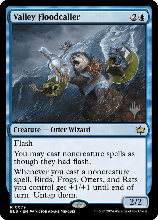 Valley Floodcaller (Promo Pack) [Bloomburrow Promos] [Foil]