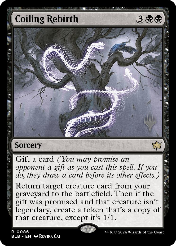 Coiling Rebirth (Promo Pack) [Bloomburrow Promos] [Foil]
