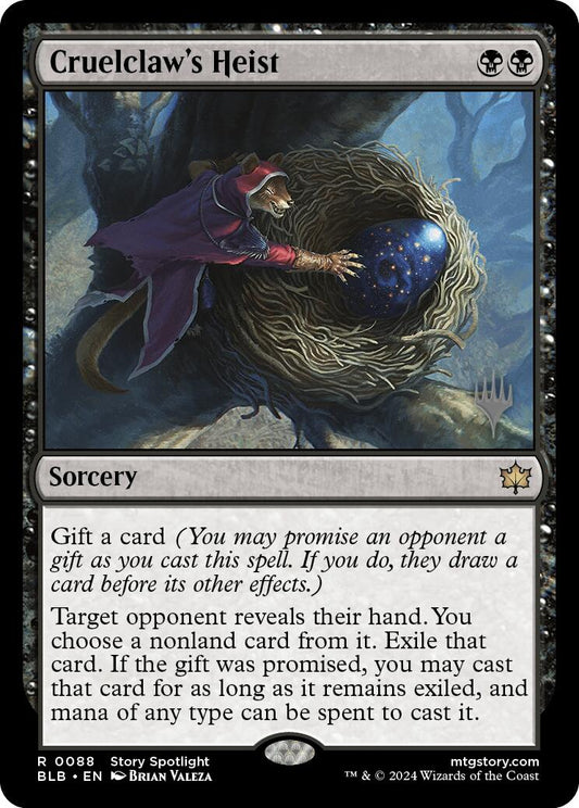 Cruelclaw's Heist (Promo Pack) [Bloomburrow Promos] [Foil]