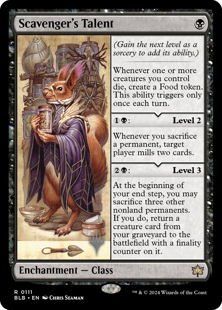 Scavenger's Talent (Promo Pack) [Bloomburrow Promos] [Foil]