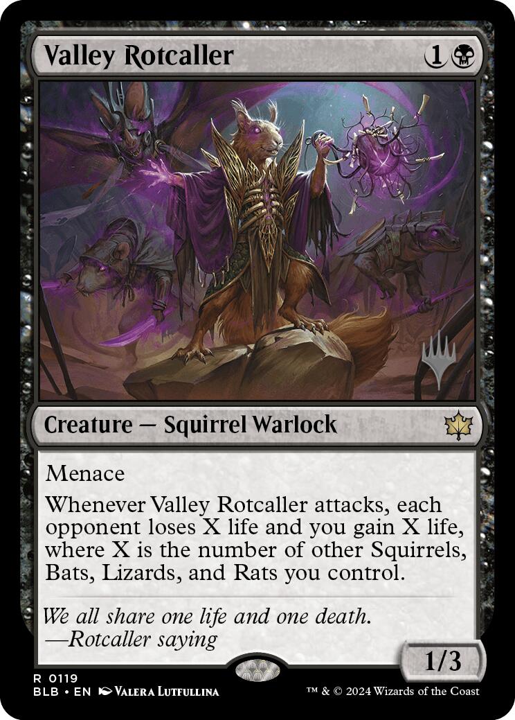 Valley Rotcaller (Promo Pack) [Bloomburrow Promos] [Foil]