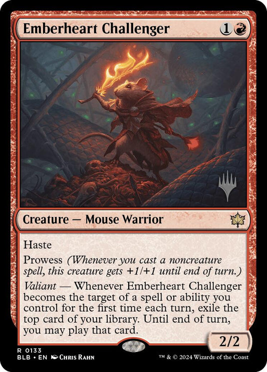 Emberheart Challenger (Promo Pack) [Bloomburrow Promos] [Foil]