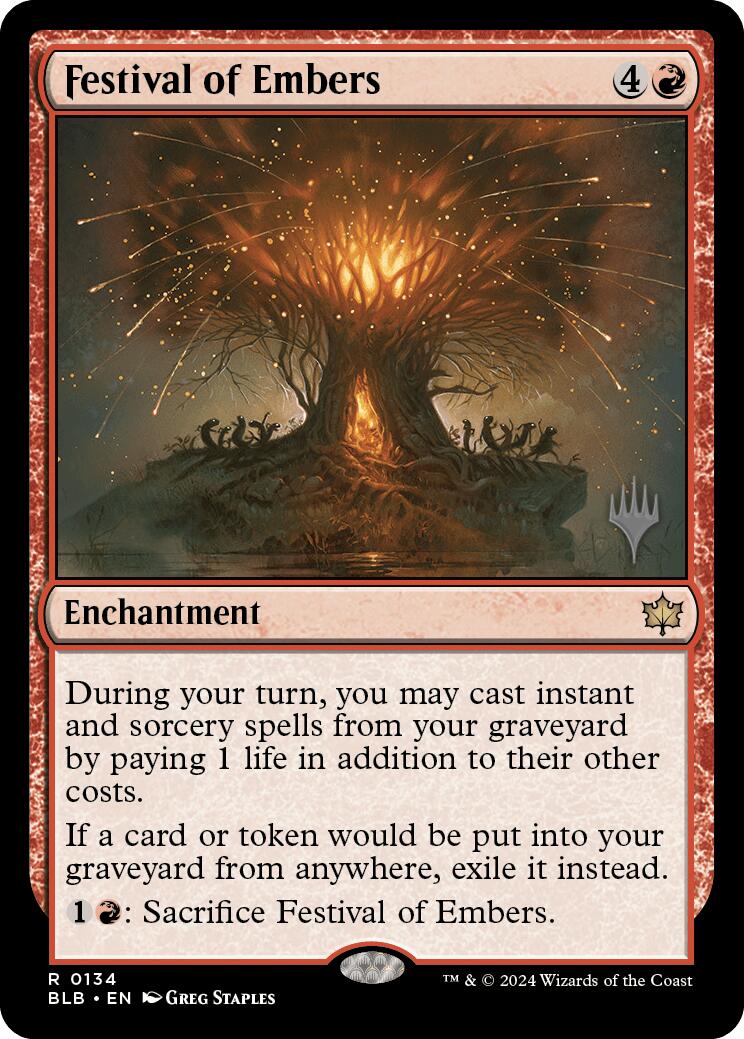 Festival of Embers (Promo Pack) [Bloomburrow Promos] [Foil]