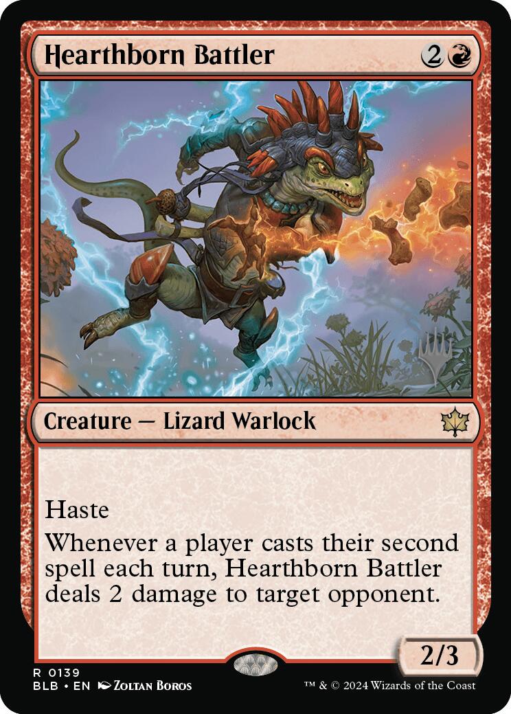 Hearthborn Battler (Promo Pack) [Bloomburrow Promos] [Foil]