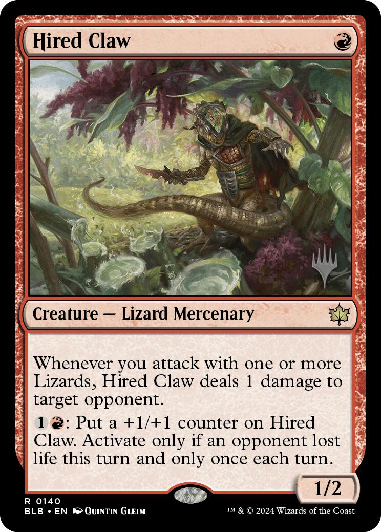Hired Claw (Promo Pack) [Bloomburrow Promos] [Foil]