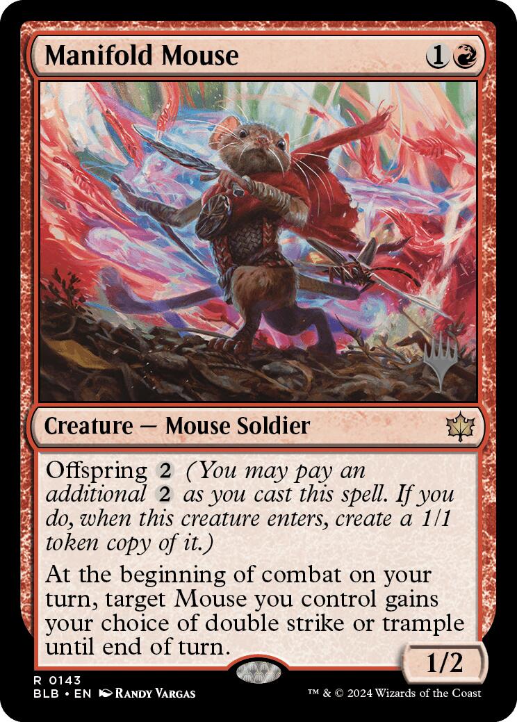 Manifold Mouse (Promo Pack) [Bloomburrow Promos] [Foil]