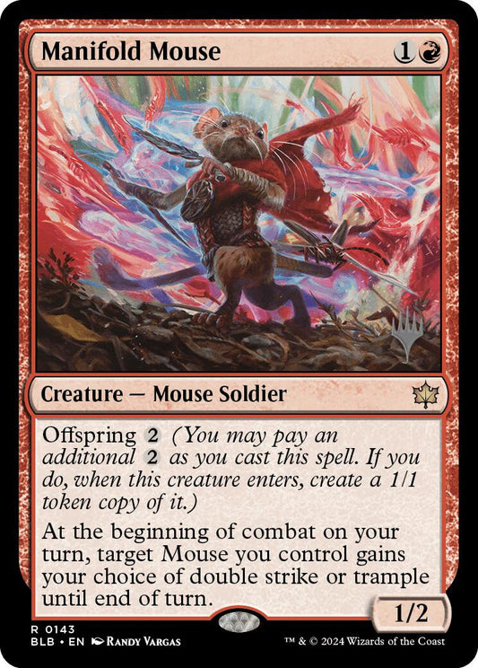 Manifold Mouse (Promo Pack) [Bloomburrow Promos] [Foil]