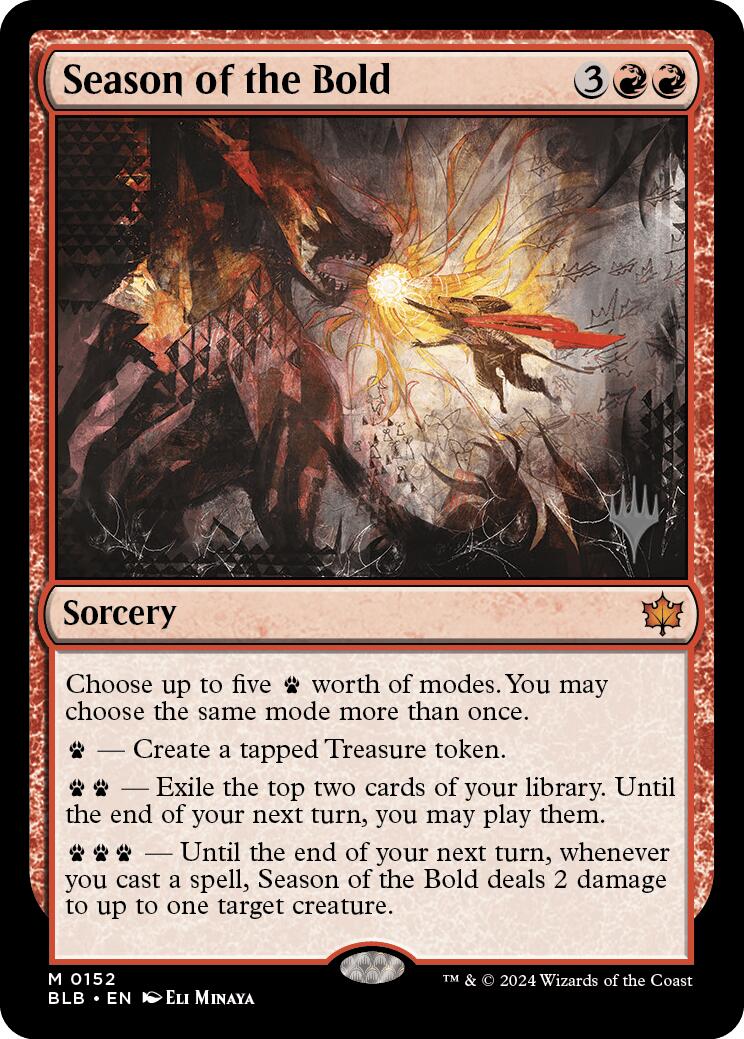Season of the Bold (Promo Pack) [Bloomburrow Promos] [Foil]