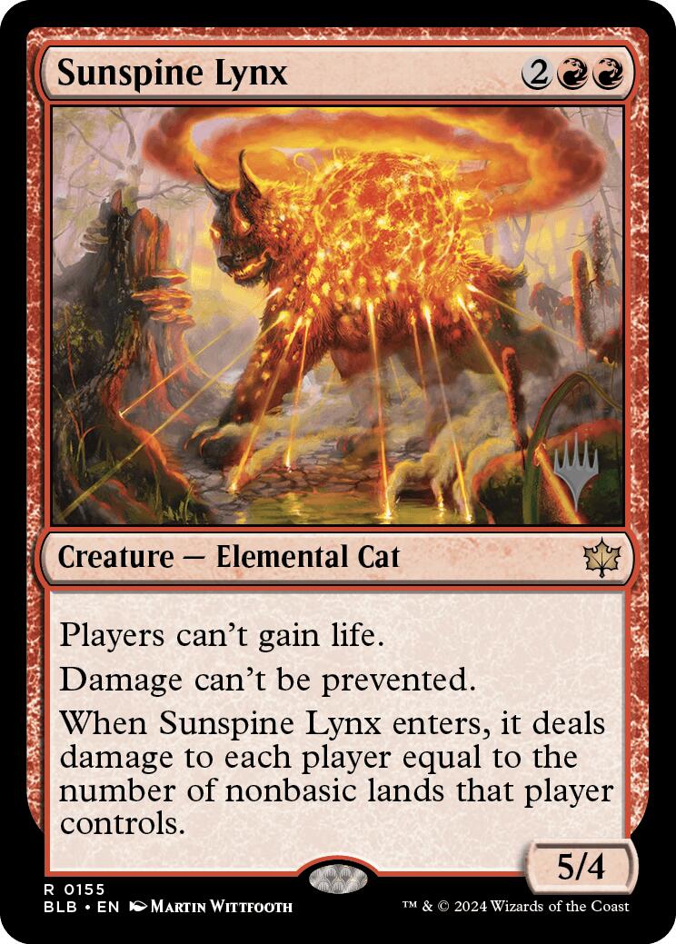 Sunspine Lynx (Promo Pack) [Bloomburrow Promos] [Foil]