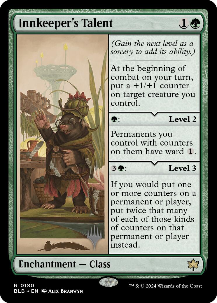 Innkeeper's Talent (Promo Pack) [Bloomburrow Promos] [Foil]