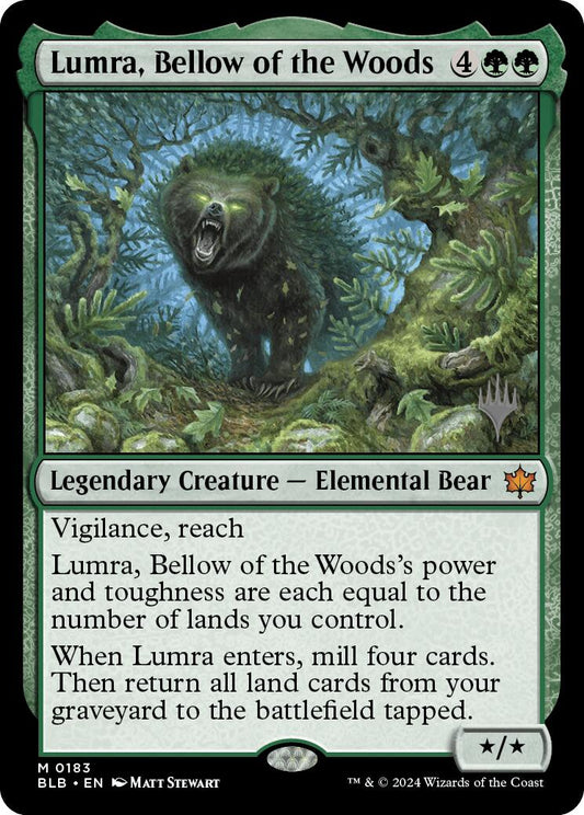 Lumra, Bellow of the Woods (Promo Pack) [Bloomburrow Promos] [Foil]