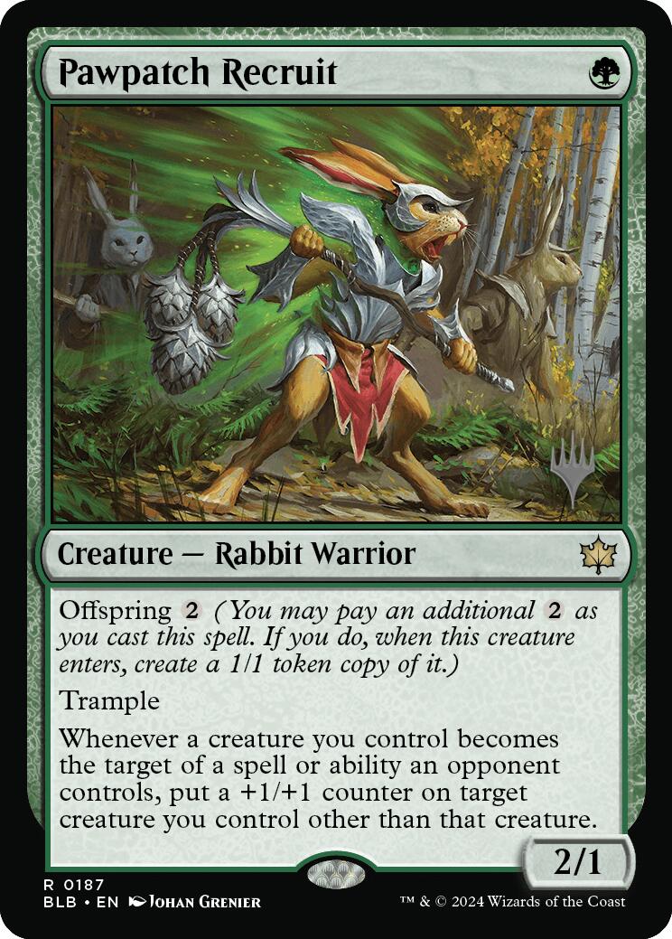 Pawpatch Recruit (Promo Pack) [Bloomburrow Promos] [Foil]