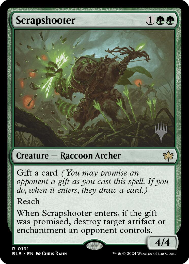Scrapshooter (Promo Pack) [Bloomburrow Promos] [Foil]