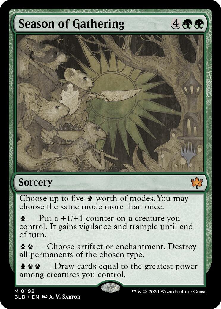 Season of Gathering (Promo Pack) [Bloomburrow Promos] [Foil]