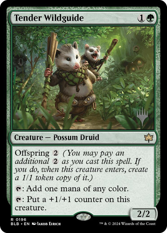 Tender Wildguide (Promo Pack) [Bloomburrow Promos] [Foil]