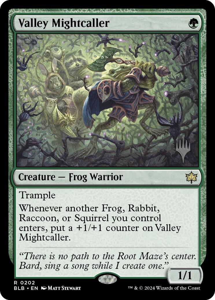 Valley Mightcaller (Promo Pack) [Bloomburrow Promos] [Foil]