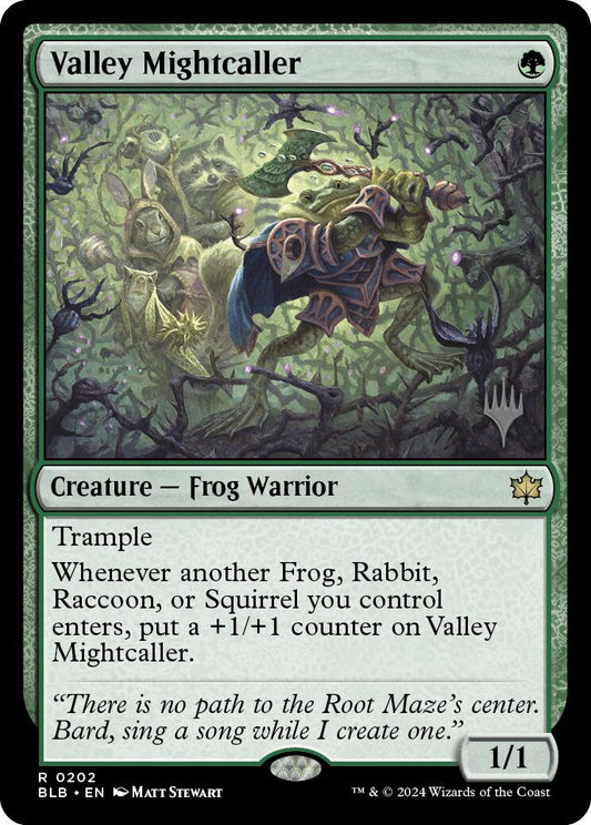 Valley Mightcaller (Promo Pack) [Bloomburrow Promos] [Foil]