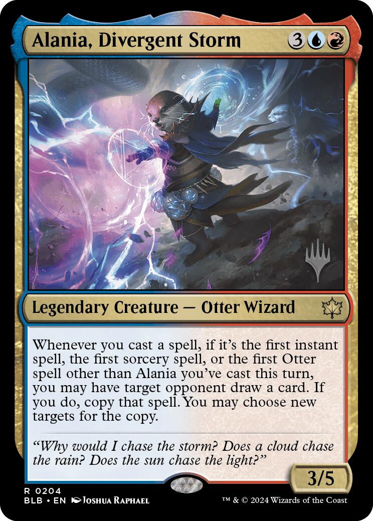 Alania, Divergent Storm (Promo Pack) [Bloomburrow Promos] [Foil]
