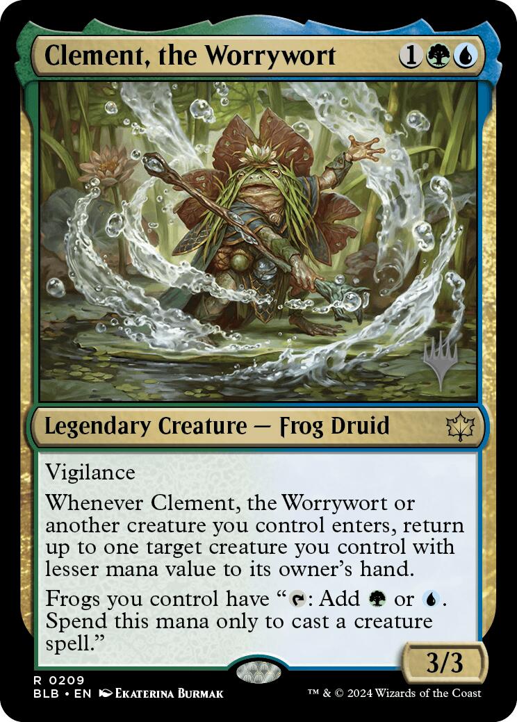 Clement, the Worrywort (Promo Pack) [Bloomburrow Promos] [Foil]