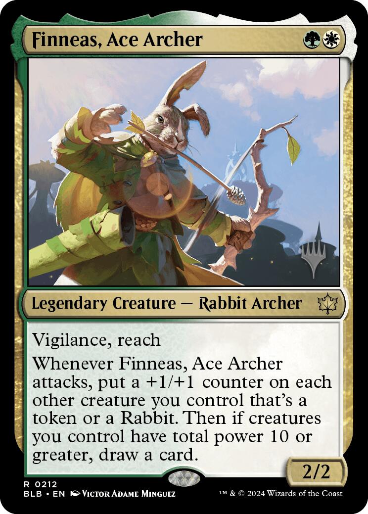 Finneas, Ace Archer (Promo Pack) [Bloomburrow Promos] [Foil]
