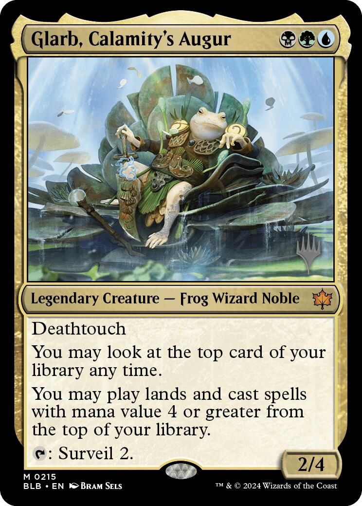 Glarb, Calamity's Augur (Promo Pack) [Bloomburrow Promos] [Foil]