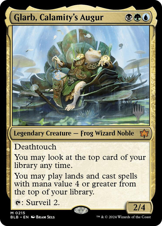 Glarb, Calamity's Augur (Promo Pack) [Bloomburrow Promos] [Foil]