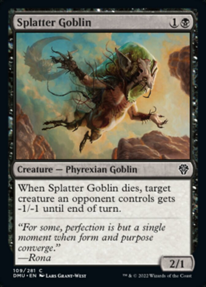 Splatter Goblin [Dominaria United] [Foil]