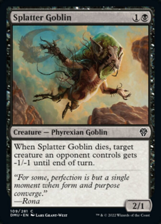Splatter Goblin [Dominaria United] [Foil]