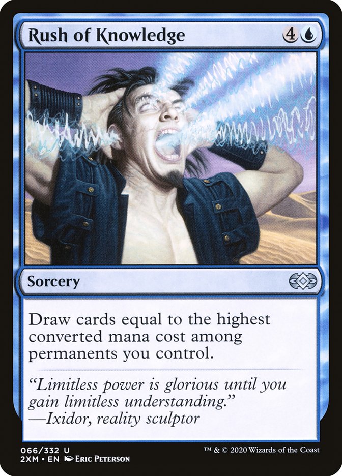 Rush of Knowledge [Double Masters] [Foil]