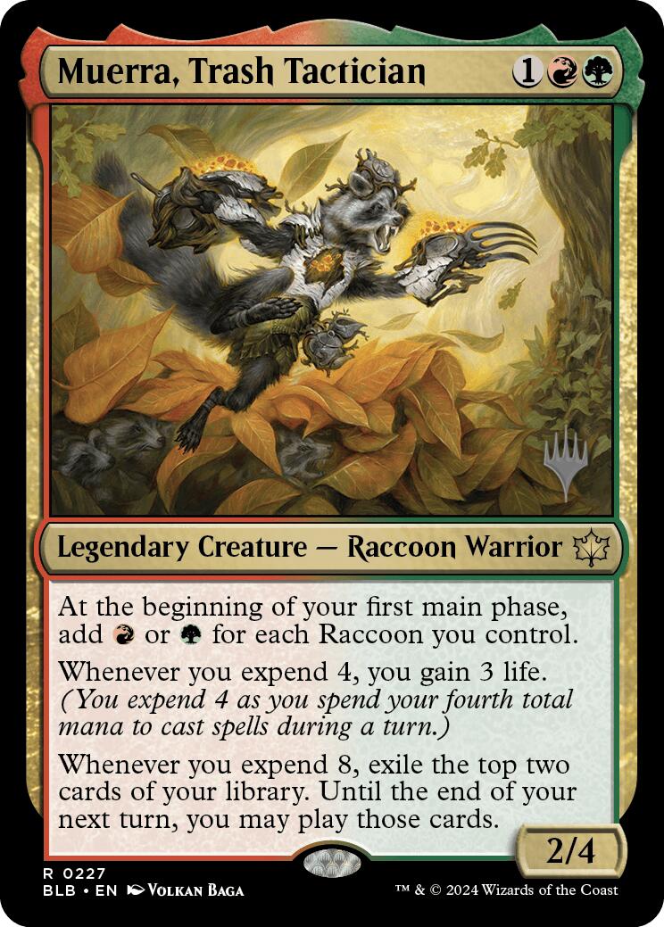Muerra, Trash Tactician (Promo Pack) [Bloomburrow Promos] [Foil]