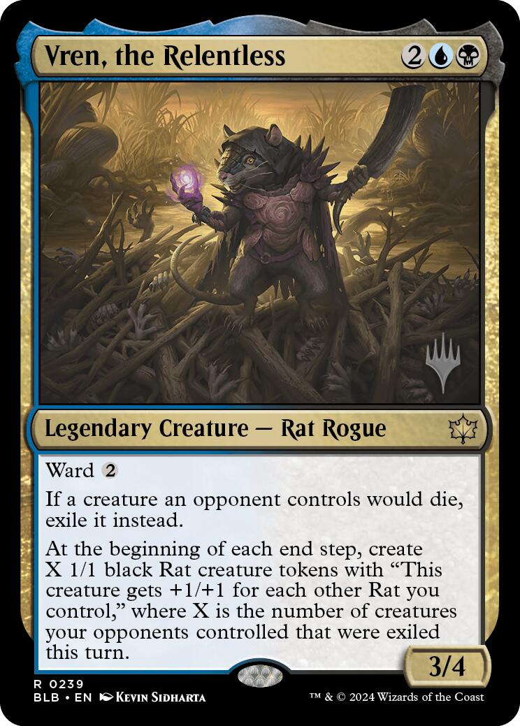 Vren, the Relentless (Promo Pack) [Bloomburrow Promos] [Foil]
