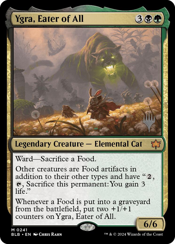 Ygra, Eater of All (Promo Pack) [Bloomburrow Promos] [Foil]