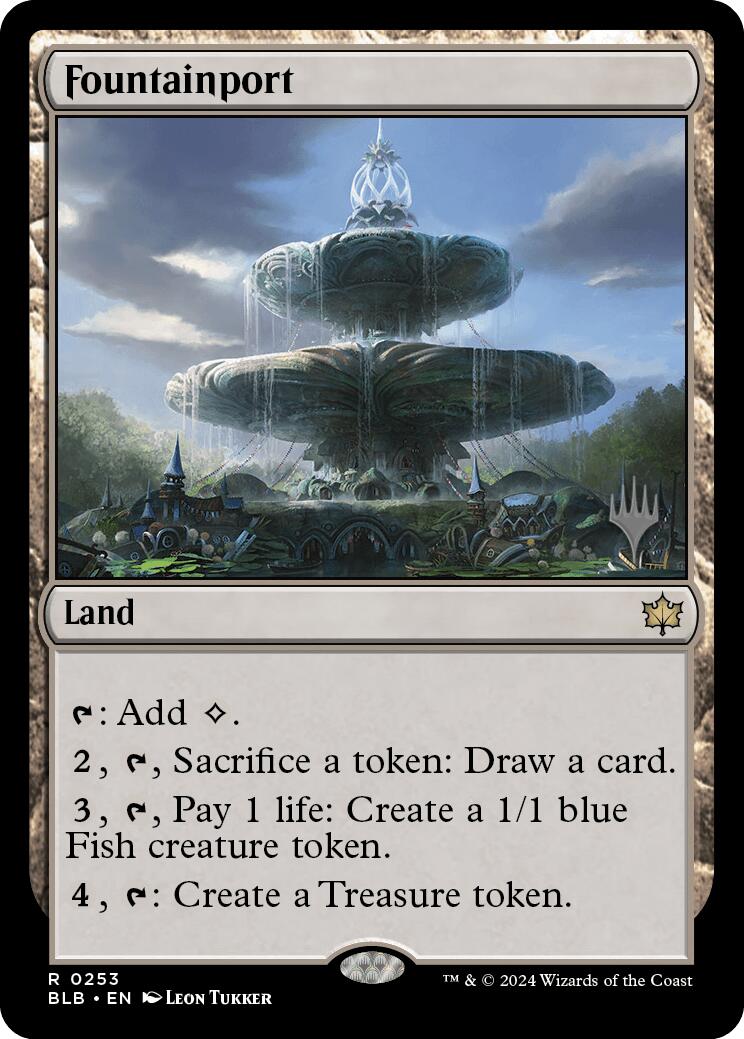 Fountainport (Promo Pack) [Bloomburrow Promos] [Foil]