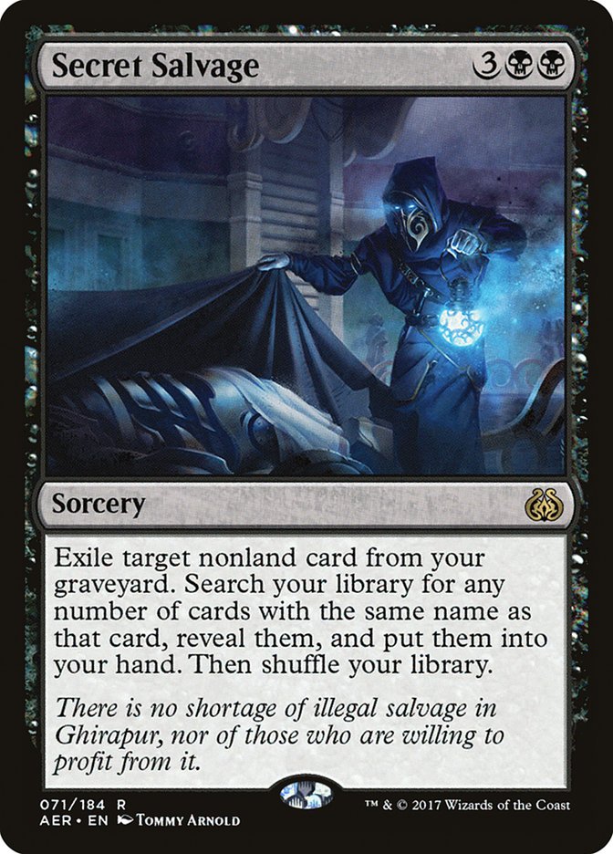 Secret Salvage [Aether Revolt] [Foil]
