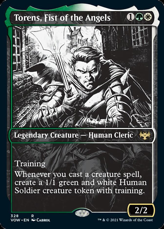 Torens, Fist of the Angels (Showcase Eternal Night) [Innistrad: Crimson Vow] [Foil]