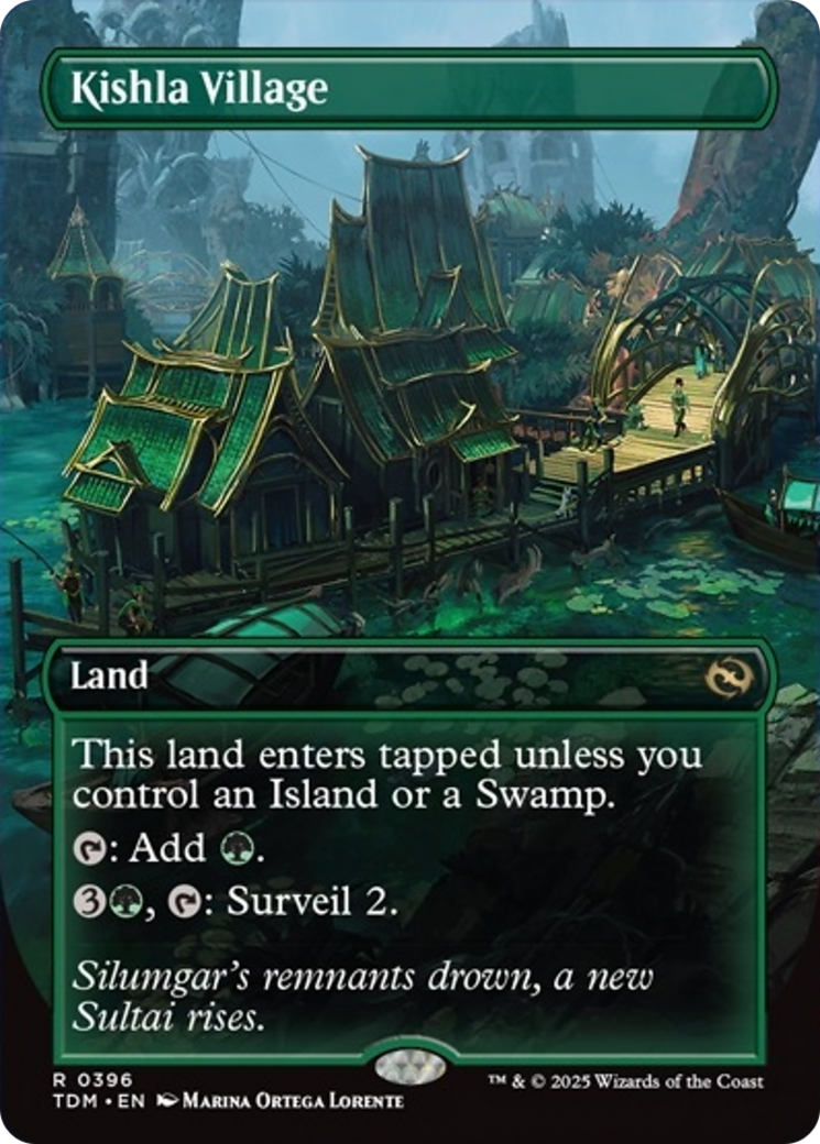 Kishla Village (Borderless) [Tarkir: Dragonstorm] [Foil]