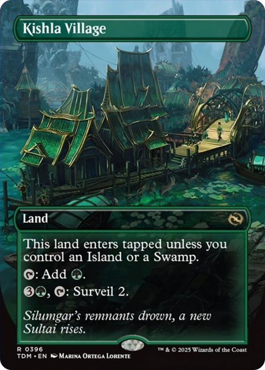 Kishla Village (Borderless) [Tarkir: Dragonstorm] [Foil]