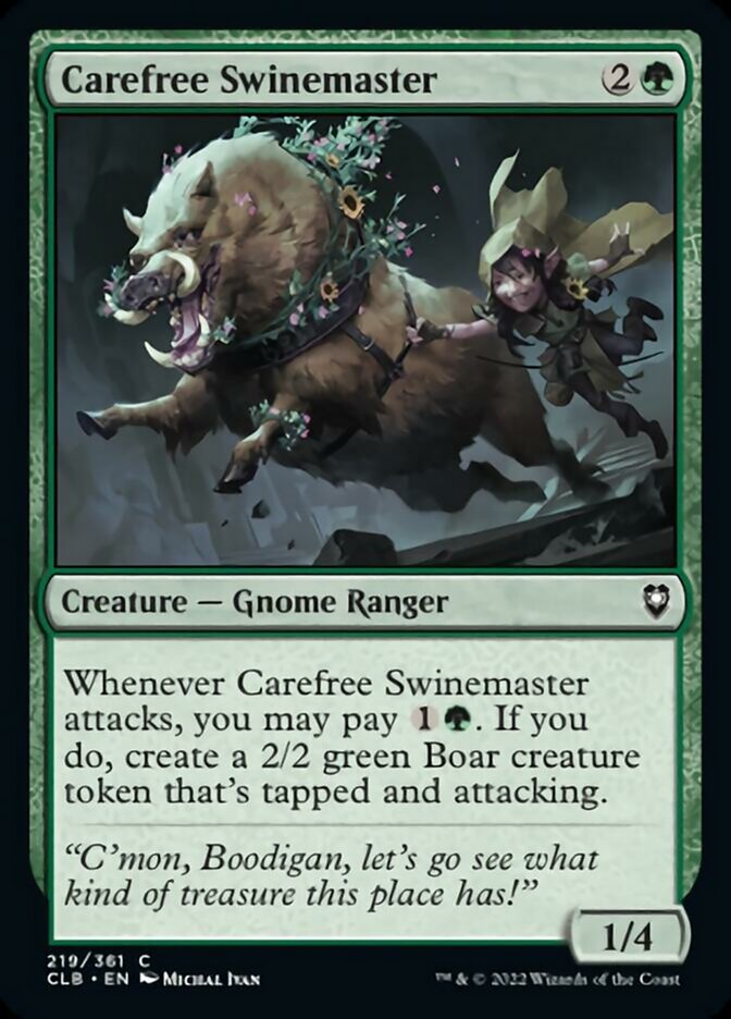 Carefree Swinemaster [Commander Legends: Battle for Baldur's Gate] [Foil]
