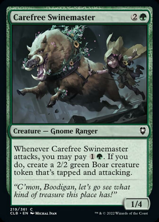 Carefree Swinemaster [Commander Legends: Battle for Baldur's Gate] [Foil]