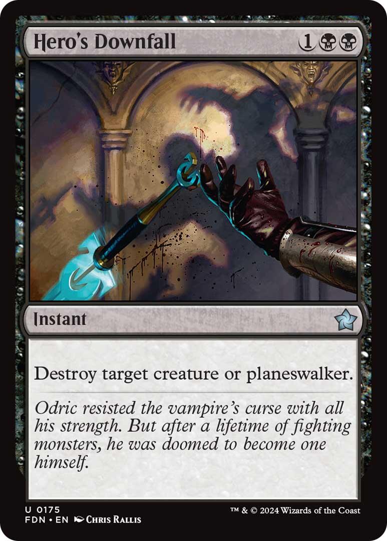 Hero's Downfall [Foundations] [Foil]