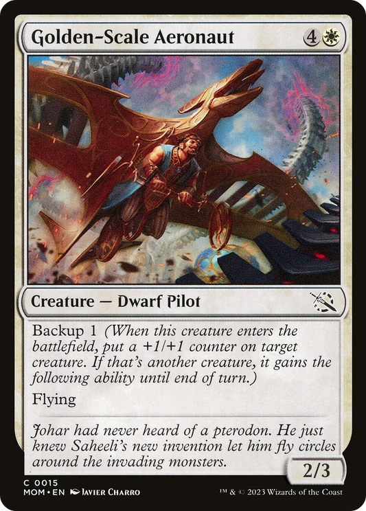 Golden-Scale Aeronaut [March of the Machine] [Foil]
