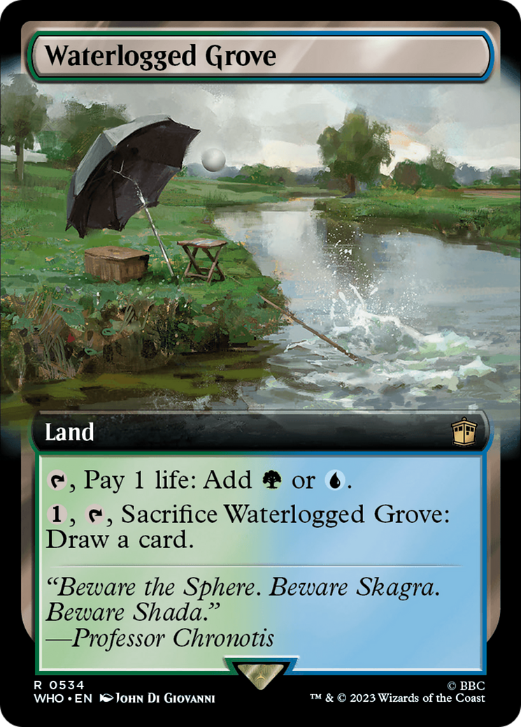 Waterlogged Grove (Extended Art) [Doctor Who] [Foil]