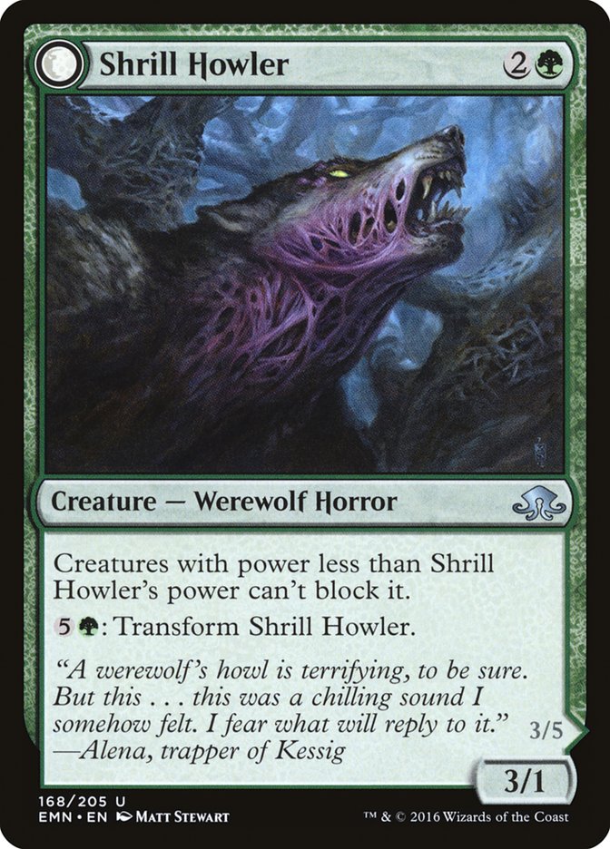 Shrill Howler // Howling Chorus [Eldritch Moon] [Foil]