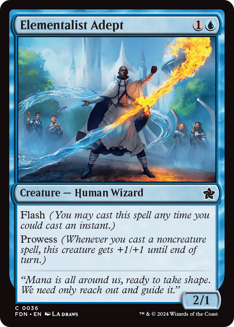 Elementalist Adept [Foundations] [Foil]