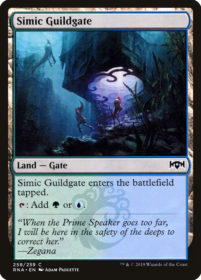 Simic Guildgate (258/259) [Ravnica Allegiance] [Foil]
