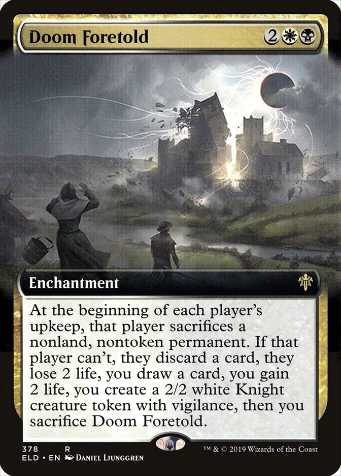 Doom Foretold (Extended Art) [Throne of Eldraine] [Foil]