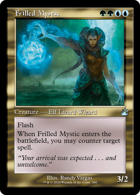 Frilled Mystic (Retro Frame) [Ravnica Remastered] [Foil]