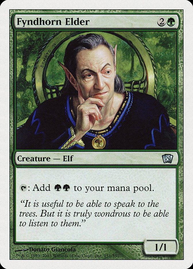 Fyndhorn Elder [Eighth Edition] [Foil]